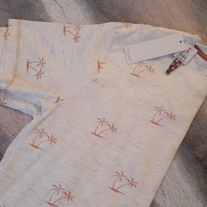 Denim & flower shirt in small